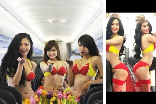 Unusual & Weirdest Airlines VietJet Air – Bikini clad Flight Attendants